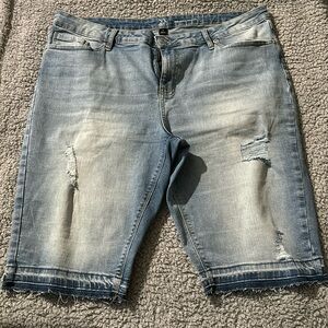 Denim Bermuda Shorts